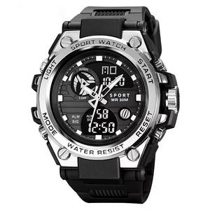 Montres mécaniques pour hommes, montres-bracelets avec cadran noir, étanches, aiguilles lumineuses, analogiques et numériques, boîtier en alliage de zinc, montres de sport - Product Image 1