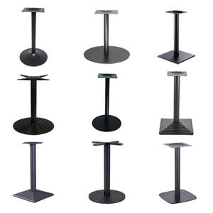 Wholesale Black Metal Heavy Duty <strong>Pedestal</strong> <strong>Base</strong> Cone Shape Column Dinning <strong>Floor</strong> Protector Conical <strong>Table</strong> <strong>Base</strong> - Product Image 1