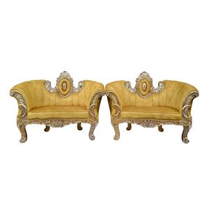 Conjunto de Sillas para Novios, Sofá para Escenario de Boda India, Estilo Italiano, Hecho a Mano, Producto al por Mayor - Product Image 2