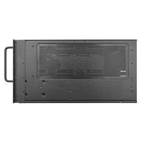 SilverStone RM600 6U Rackmount Server Chassis Dual PSU Support 3*360 Radiator 6*3.5+4*2.5Drive Bays Compatible Tool Black - Product Image 4