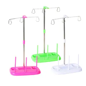 Light Weight Thread Stand Spools Holder for Domestic (Home-Base) Embroidery and Sewing Machines Three Colors for Choices