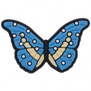 Breloques papillon en PVC mignonnes et très vendues pour la décoration <span class=keywords><strong>de</strong></span> <span class=keywords><strong>chaussures</strong></span>, en caoutchouc - Product Image 4