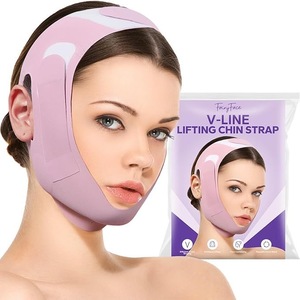 Fabrikpreis Doppelkinn-Reduzierer Atmungsaktives Elastisches Band V-Linien Gesichtslifting Schlankheits-Formmaske als Geschenk - Product Image 1
