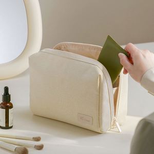 Bolsa de Maquillaje Cosmética de Lino RPET Reciclado SiY1634, Bolsa con Cierre de Lona de Algodón Orgánico Ecológica, Venta al Por Mayor - Product Image 6