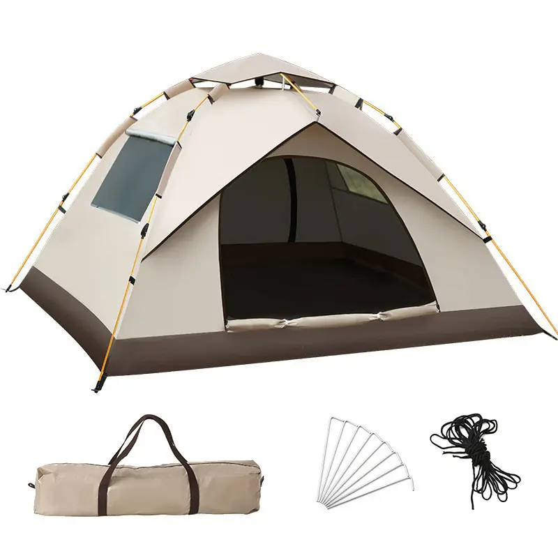 Fabriek Groothandel Op Maat Gemaakte Outdoor Picknick Camping Draagbare Opvouwbare Zelfopenende Vinyl Regenbestendige Tent