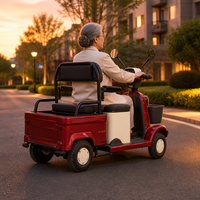 Scooter électrique senior 4 roues robuste 650W avec panier de chargement pour personnes à mobilité réduite, idéal pour les courses en extérieur - Vente en gros directe usine