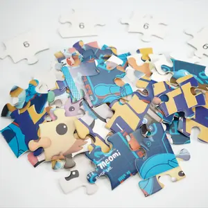 Octonauts Puzzles Series 8 Pack Fabricante OEM Custom jigsaw puzzle Papel placa cinza DIY Blank Sublimation Puzzle