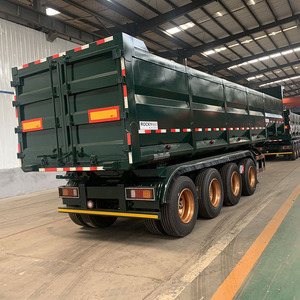 Semi-<span class=keywords><strong>remorque</strong></span> à benne basculante arrière de 60 tonnes, benne basculante arrière en forme de U - Product Image 6
