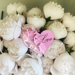 ของตกแต่งเค้กรูปหัวใจอะคริลิค น้ำผึ้งและรสหวาน แสดงความรัก วันวาเลนไทน์ ของตกแต่งเค้กวันเกิด - Product Image 5