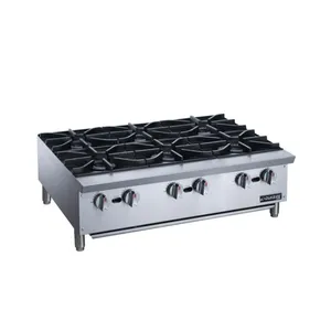 Stainless steel Commercial Counter top Gas burners stove Table top gas burners stove for restaurant