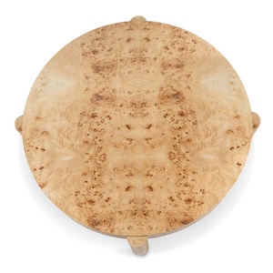 โต๊ะกาแฟทรงกลมเคลือบไม้วีเนียร์สำหรับห้องนั่งเล่นเฟอร์นิเจอร์บ้านหรูหรายอดนิยม - Product Image 3