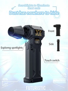 Ventilateur turbo à moteur sans balais 130000 tr/min, ventilateur turbo portatif ultra puissant, vitesse du vent 52 m/s, souffleur électrique, déneigeur, sécheur d'air - Product Image 4