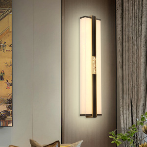 Chinese Style <b>Wall</b> Lamp Led <b>Light</b> Source E27 Bulb Base <b>Switch</b> Control For Living Room Bedroom Study Hallway Staircase - Product Image 2