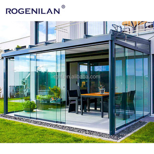 Rogenilan al aire libre aislamiento térmico jardín casa de cristal Sunroom casa comercial de aluminio doble vidrio <span class=keywords><strong>Solarium</strong></span> - Product Image 6