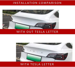 Emblème de voiture en ABS, autocollant d'emblème de hayon pour <span class=keywords><strong>Tesla</strong></span> Model 3 Y S X, modification de voiture, décoration de coffre arrière, lettres - Product Image 4