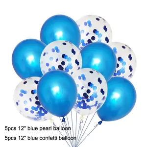 10 unids/set globo del partido Garland de confeti de látex globo de cumpleaños decoración