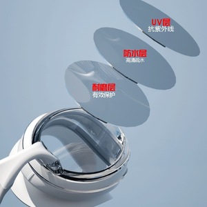 Anti-Fog Swimming Goggles For Adults And Children High-Definition Pc Lens Universal Fit Matte Finish Cf32 - Product Image 2