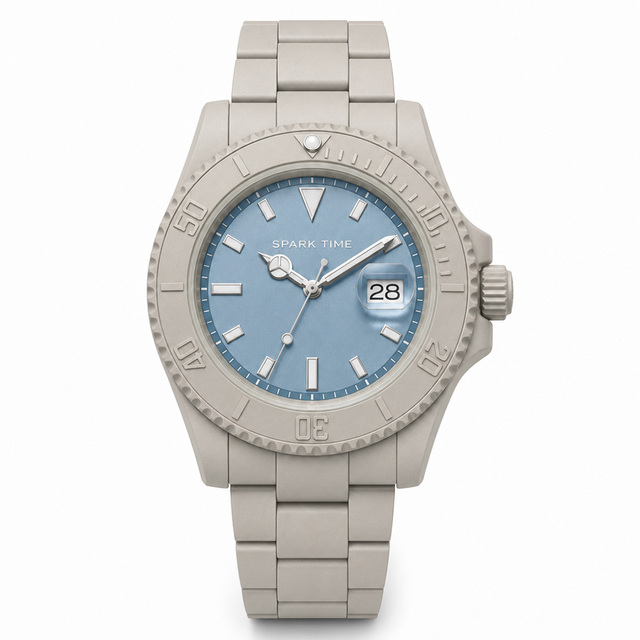 High Quality Luxury Ceramic Mechanical Automatic Analog Glass Diver Watch for Men 3BAR Waterproof Sport Rubber Band Custom Logo