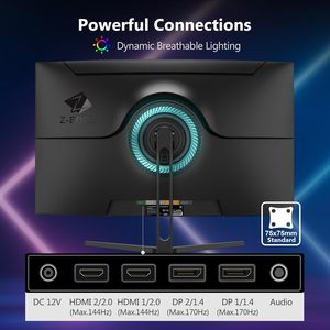 Z-EDGE UG34 34 "จอมอนิเตอร์เล่นเกมโค้งมากเป็นพิเศษ2K อัตราการรีเฟรช165Hz อัตราส่วนภาพ21:9 1ms mprt 3440x1440ความละเอียด SDI - Product Image 6