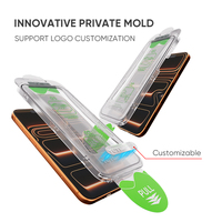 Protection d'écran en verre trempé HD anti-poussière à alignement automatique avec applicateur facile et support sans poussière pour iPhone 17 16 15 Pro Max
