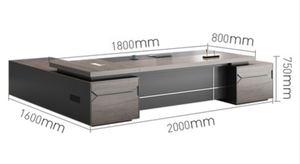 Moderno Escritorio de Oficina Convertible en Forma de L Muebles Comerciales para CEO Muebles Ejecutivos para Oficina Privada de Gerente <span class=keywords><strong>CE</strong></span> - Product Image 6