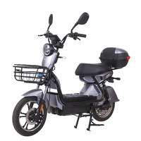 Moto électrique à frein à disque de 16 pouces pour adultes batterie au lithium 48V à deux roues fraîche 250W cadre en acier à 3 vitesses vente en gros