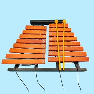 Xilófono de madera de 16 notas y dos filas con marco de barras de madera maciza, instrumento de percusión Orff para banda escolar, venta al por mayor - Product Image 4