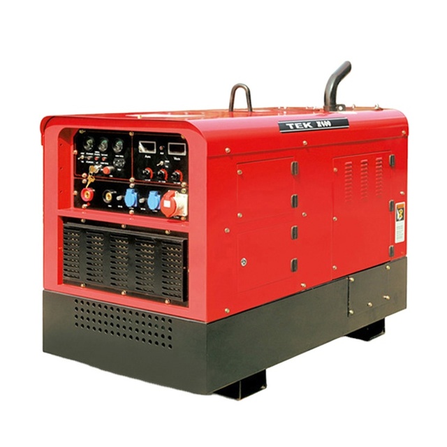 GFW-ZX7-500 Silent Diesel Engine 24kw Generator MMA500 Welding Machine Set OEM