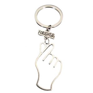 Forever Love Keychains Metal Finger Heart Charm Keyring <strong>Valentines</strong> <strong>Day</strong> <strong>Boyfriend</strong> Girlfriend Anniversary Wedding <strong>Gift</strong> - Product Image 1