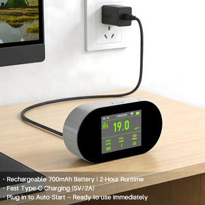 Monitor de Calidad del Aire Interior Portátil USB Tuya 6 en 1, Detector de Pm2.5, Voc, Nox y Co2 para el Hogar - Product Image 6