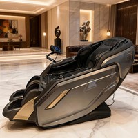 Fauteuil de massage robotisé de luxe à intelligence artificielle 8D, fauteuil de massage corps entier à gravité zéro avec fonction d'ouverture et de tirage.