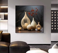 Vase mural en céramique imprimé en 3D, style nordique minimaliste, motif de vase à fleurs torsadé en spirale creuse, décoration murale minimaliste