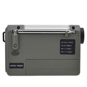 Custom Radio Solar Hand Crank AM FM SW Radio with LED Flashlight Power Bank Alarm for Outdoor - Product Image 6