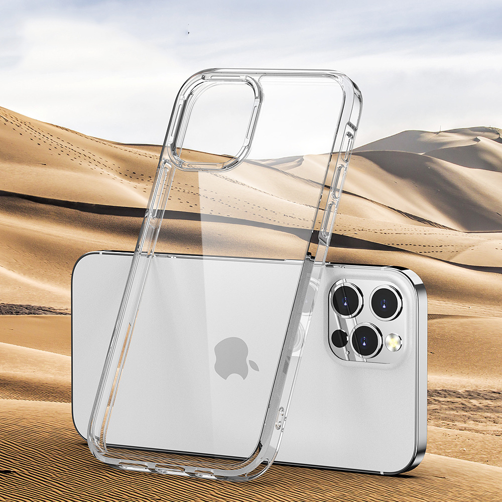 2021 Newest Design Shockproof Crystal Clear Hard PC Back With TPU Phone Cover For iPhone 13 Pro Max Case