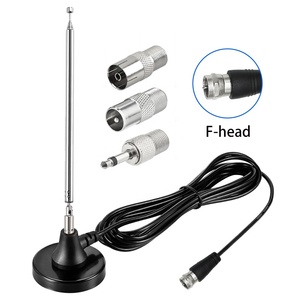 Antennes DAB <span class=keywords><strong>FM</strong></span> à gain élevé 75 ohms, antennes <span class=keywords><strong>FM</strong></span> télescopiques avec 3 adaptateurs, antennes radio <span class=keywords><strong>FM</strong></span> intérieures pour récepteur stéréo domestique - Product Image 1