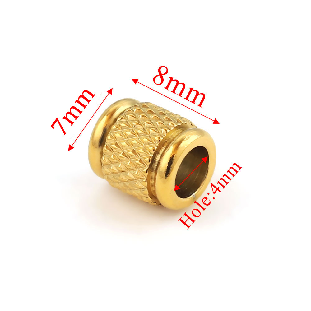 Round edge 7x8x4 mesh pattern - gold [1.24g]
