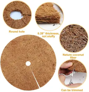 16 дюймов диаметр волокна койра биоразлагаемые; Можно носить в мульча для дерева для защиты растений