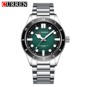 Reloj de Pulsera CURREN 8450 de Moda, Forma Redonda, Cuarzo, Resistente al Agua, para Hombre, con Doble Calendario y Visualización de Fecha - Product Image 2