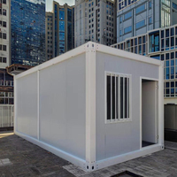 Maison en conteneur mobile modulaire portable détachable de 20 pieds en panneau sandwich et acier