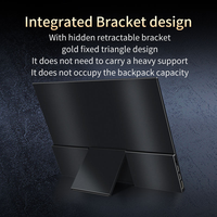 Écran portable 13,3 pouces 4K OLED tactile anti-lumière bleue, extension d'écran pour ordinateur portable, Switch, téléphone, en alliage d'aluminium