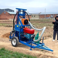 Foreuse de puits d'eau haute puissance portable 150m, machine de forage de puits d'eau, vente chaude