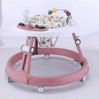 Trotteur évolutif et poussette-jouet pour bébés de 7 à 18 mois – Idéal pour l'apprentissage en intérieur