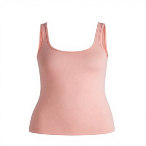 เสื้อกล้ามถักสีชมพูสำหรับผู้ชาย คอเหลี่ยม เนื้อผ้าระบายอากาศ สีพื้น เรียบง่าย สวมใส่สบาย - Product Image 1