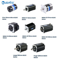 Moteur à aimant permanent BeUDMKE 12V 24V 36V 48V en option, moteur sans balais, moteur CC 90W-750W, moteur BLDC pour AGV/AMR