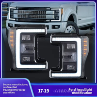 Conjunto de Faros Delanteros LED HC3Z13008B con Lente de Proyector Elegante, Lámpara Delantera DRL para Ford F250 2017-2019 Super Duty