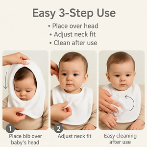 Baberos de Bebé de Poliéster TPU Sublimables Personalizados ZZB para Impresión por Sublimación, Diseño Personalizado con Texto - Product Image 5