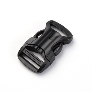 Boucle en plastique noir, diamètre intérieur de 20mm, accessoire de fixation pour sangle de sac à dos, ultraléger, résistant à l'usure, couleur unie J1240-20 - Product Image 2
