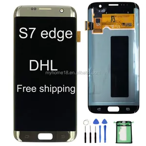 Grosir Pabrik tampilan layar sentuh S7 Edge LCD LCD LCD ponsel untuk Samsung Galaxy S7 Edge G935F SM-G935FD layar LCD