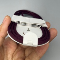 Kabel Pengisi Daya USB-C 60W 1M Kepang Grosir untuk Iphone 18 17 15 Pro Max Tipe-C ke USB C Kabel Data Dengan Kotak Retail Kualitas Bagus