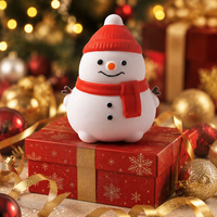 Jouet anti-stress géant bonhomme de neige de Noël 15,5 cm, jouet à presser à rebond lent, jouet tactile pour soulager l'anxiété, pour filles